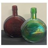 A5 - Vintage Wheaton Glass Decanters - Dwight D. Eisenhower & Andrew Johnson