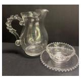 A5 - Vintage Imperial Candlewick Mayo Serving Set with Pitcher