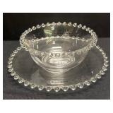 A5 - Vintage Imperial Candlewick Mayo Serving Set with Pitcher