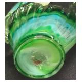 A2 - Vintage Murano-Style Stretched Glass Swan Decor
