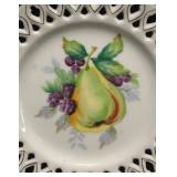 B5 - Vintage Rossetti Fruit Motif Plate with Fruit Magnets