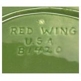 G6 - Vintage Red Wing Console Bowl with Candle Holder Designed by Belle Kogan