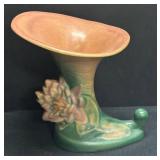 B5 - Vintage Roseville Water Lily Cornucopia Vase