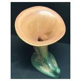 B5 - Vintage Roseville Water Lily Cornucopia Vase