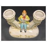 B6 - Vintage Occupied Japan Porcelain Figurines & Candle Holder