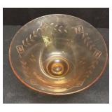 G4 - Vintage Pink Depression Glass Platter & Bowls Set