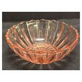 G4 - Vintage Pink Depression Glass Platter & Bowls Set