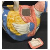 G3 - Adorable Duck Teapot with Two Bunny Figurines