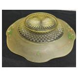 G2 - Vintage Lancaster Glass Amy Patterned Bowl