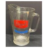 A5 - Two Vintage Schmidt Beer Glass Pitchers