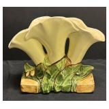 A3 - Vintage McCoy Triple Lily Vase