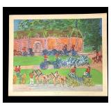 W - "Chateau and Horses" Unframed Print by Raoul Dufy