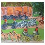 W - "Chateau and Horses" Unframed Print by Raoul Dufy