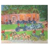 W - "Chateau and Horses" Unframed Print by Raoul Dufy