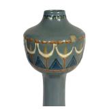 H5 - Antqiue Roseville Aztec Blue Vase