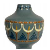 H5 - Antqiue Roseville Aztec Blue Vase