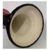 W - Vintage McCoy Brush Pottery Jardiniere Pedestal