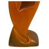 G1 - Vintage Roseville Silhouette Fan Vase