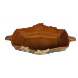 H1 - Vintage Roseville Magnolia Console Bowl