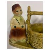 A3 - Vintage Shawnee Dutch Boy & Girl Wishing Well Planter
