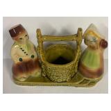 A3 - Vintage Shawnee Dutch Boy & Girl Wishing Well Planter