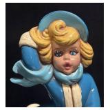 H1 - Vintage Atlantic Mold Christmas Caroler Figurine