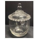 H2 - Vintage Imperial Candlewick Glass Serving Pieces