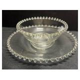 H2 - Vintage Imperial Candlewick Glass Serving Pieces
