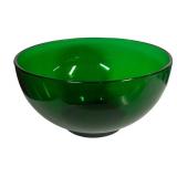 I6 - Vintage Anchor Hocking Emerald Green Punch Bowl Set