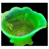H1 - Vintage Jefferson Uranium Glass Petite Pitcher