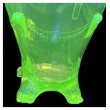 H1 - Vintage Jefferson Uranium Glass Petite Pitcher
