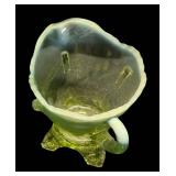 H1 - Vintage Jefferson Uranium Glass Petite Pitcher