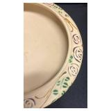 K6 - Vintage Roseville Velmoss Scroll Console Bowl