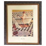 W - "Bath Time" Framed Print by Fred Morgan