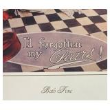 W - "Bath Time" Framed Print by Fred Morgan