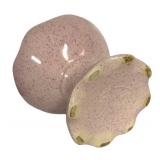 H5 - Vintage McCoy Speckled Pink Compote Planter