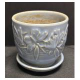H5 - Vintage Red Wing Spoon Rest & McCoy Butterfly Flower Pot