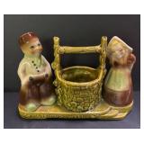 E4 - Vintage Shawnee & Morton Pottery Planters Mixed Lot of 4