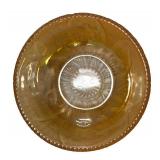 E4 - Vintage Jeannette Glass Iris & Herringbone Floragold Louisa Carnival Glass Mixed Lot