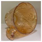 E4 - Vintage Jeannette Glass Iris & Herringbone Floragold Louisa Carnival Glass Mixed Lot