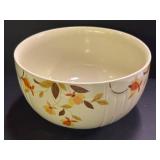 E4 - Vintage Hall Autumn Leaf 6 in Radiance Bowl & McKee Milk Glass Shakers
