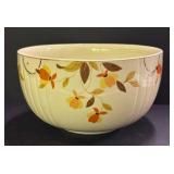 E4 - Vintage Hall Autumn Leaf 6 in Radiance Bowl & McKee Milk Glass Shakers
