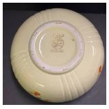 E4 - Vintage Hall Autumn Leaf 6 in Radiance Bowl & McKee Milk Glass Shakers