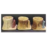 E3 - Vintage Shawnee & McCoy Deer Planters Mixed Lot