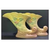 E2 - Vintage Hull Pottery Wild Flower Vases