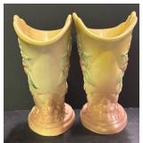 E2 - Vintage Hull Pottery Wild Flower Vases