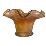 C4 - Vintage Fenton & Dugan Marigold Carnival Glass Basket, Vase & Bonbon Dish