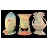 C4 - Vintage Hull Pottery Bowknot & Woodland Vase Mixed Lot