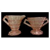 C3 - Vintage Pink Depression Glass Fostoria Fairfax Dish & Indiana Glass Tea Room Mixed Lot