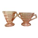 C3 - Vintage Pink Depression Glass Fostoria Fairfax Dish & Indiana Glass Tea Room Mixed Lot